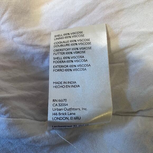 Anthropologie Patchwork Print Ruffle Shoulder Swing Dress Size 12 Petite - Picture 6 of 13